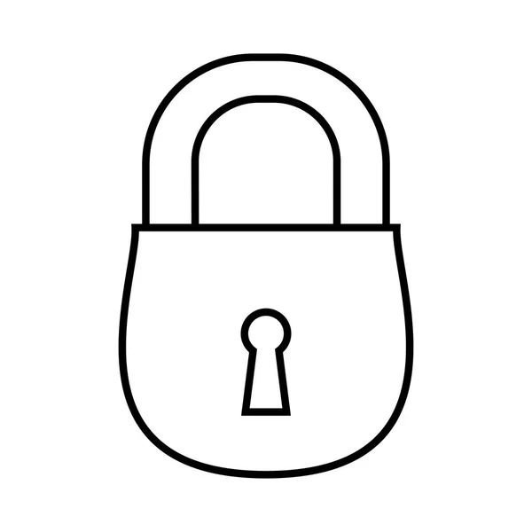 Icône de cadenas sécurisé sûr — Image vectorielle