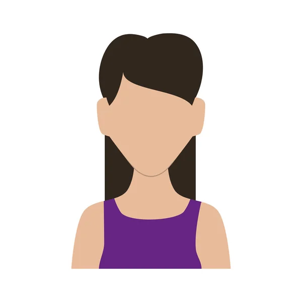 Mooie vrouw avatar karakter — Stockvector