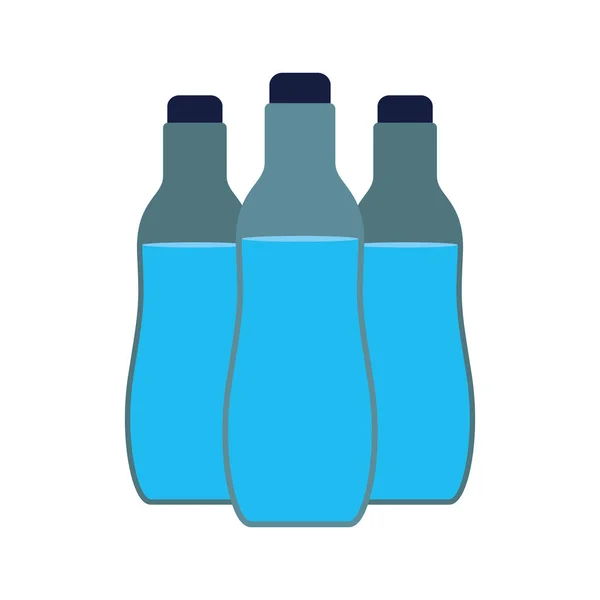 分離された水のボトルのアイコン — ストックベクタ