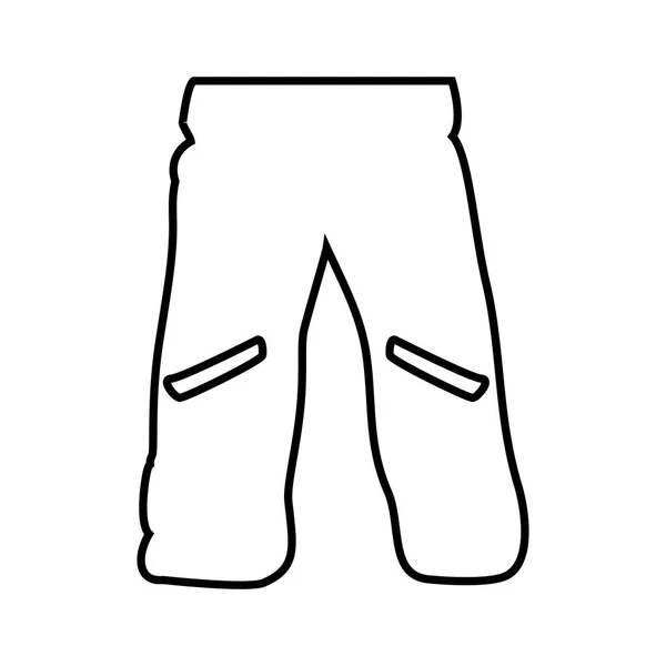Winter broek geïsoleerde pictogram — Stockvector