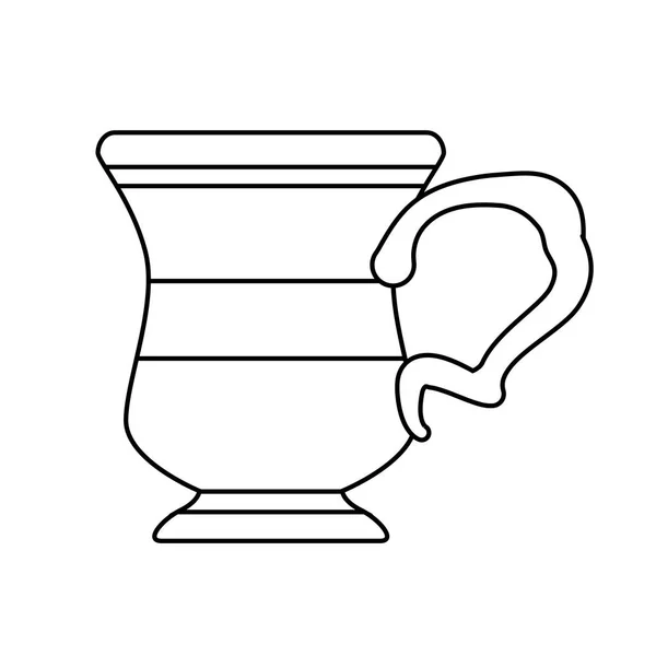 Delicioso taza de café bebida icono — Archivo Imágenes Vectoriales