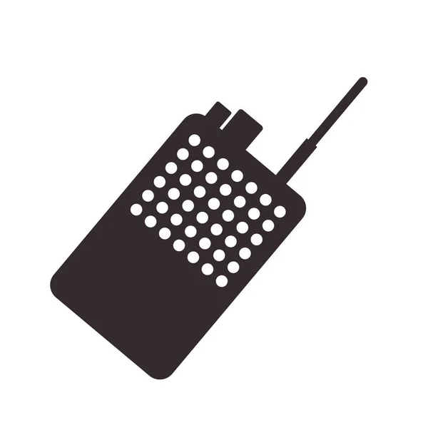 Ícone de comunicação rádio polícia —  Vetores de Stock