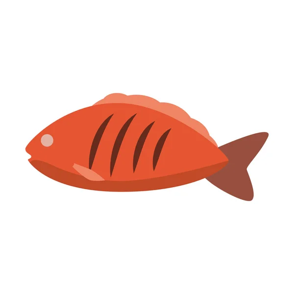 Tuna sea food icon — Stock Vector