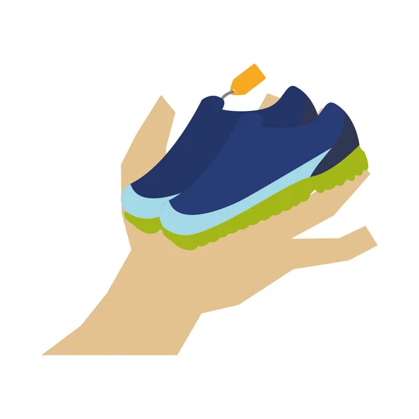 Tafeltennis sport schoenen pictogram — Stockvector