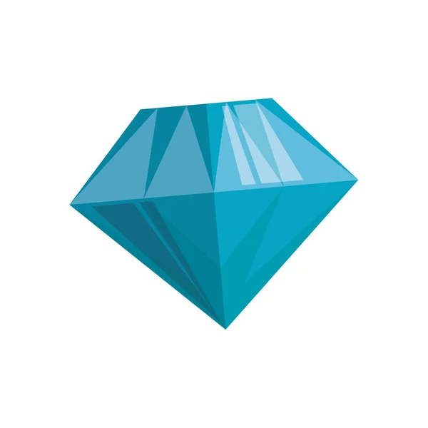 Diamant luxe icône isolée — Image vectorielle