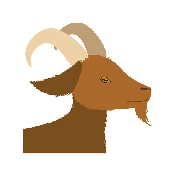 Ícone de fazenda animal de cabra —  Vetores de Stock