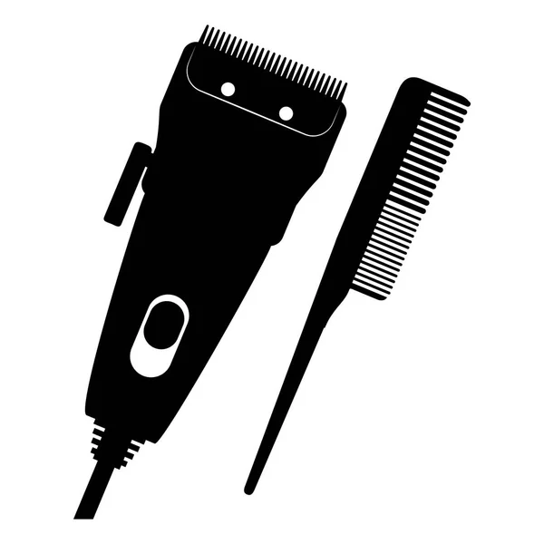 Barbería icono de la máquina — Vector de stock