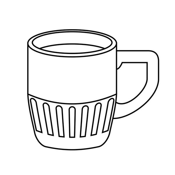 Heerlijke koffie beker drinken pictogram — Stockvector