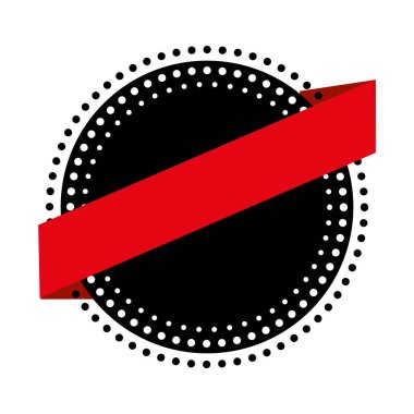 Daire mühür damgası ile şerit