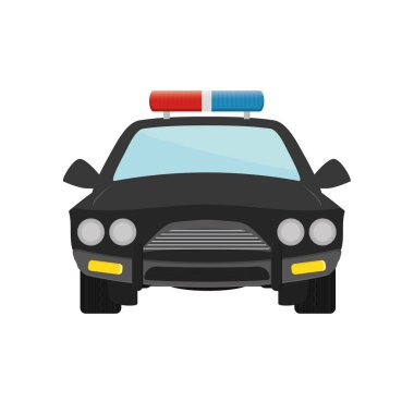 polis devriye aracı izole simgesi