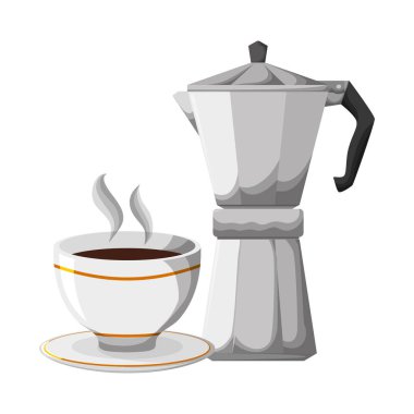 lezzetli kahve Kupası su ısıtıcısı