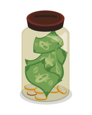 faturaları dolar Mason kavanozu