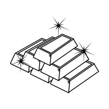 yığın altın bullions simgesi