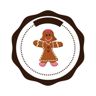 tatlı kadın zencefilli kurabiye simgesi