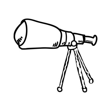 Teleskop aygıtı izole simgesi