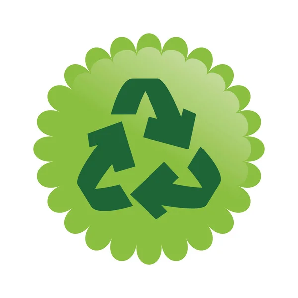 Recycle arrows symbol icon — Stock Vector