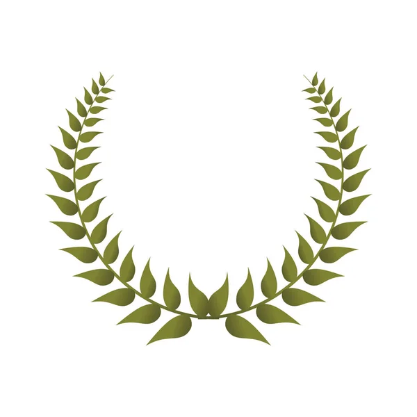 Wreath crown isolated icon — Stock Vector