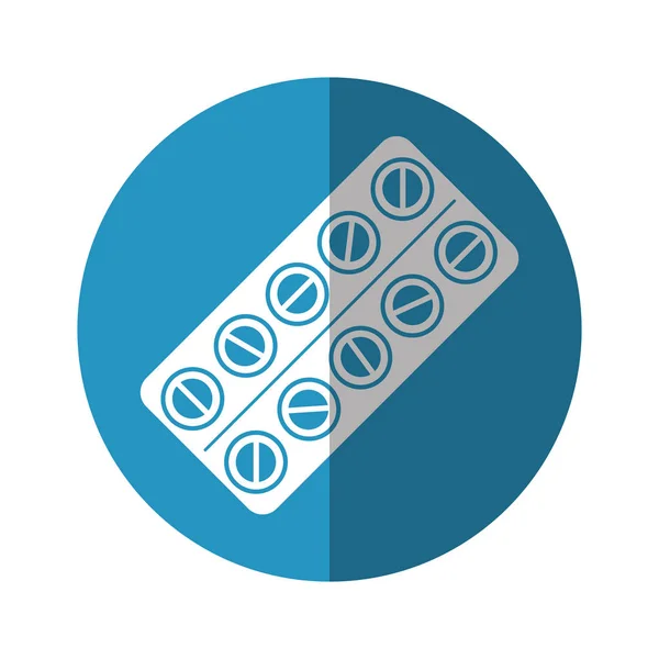 Pills drugs medications icon — Stock Vector