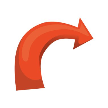 ok sinyali izole simgesi