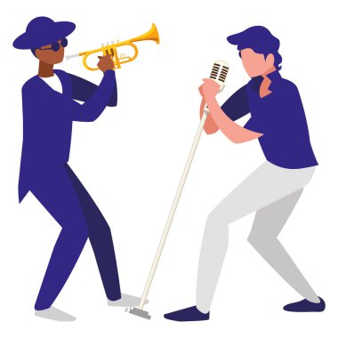 şarkıcı ve müzisyen çift karakter