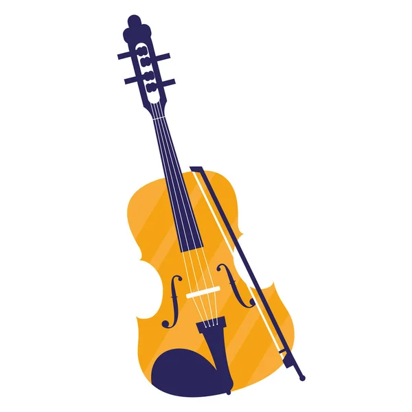 Скрипковий інструмент музична ікона — стоковий вектор