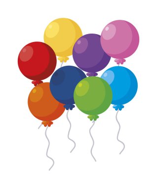 Balonlar helyum parti kutlama