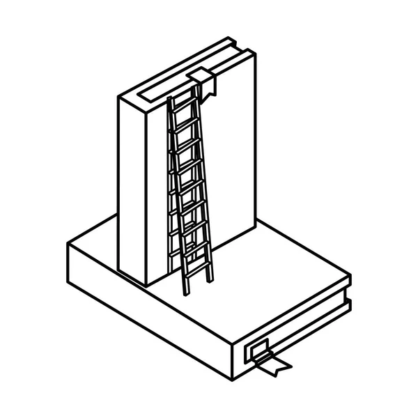 Libro di testo icona isolata — Vettoriale Stock