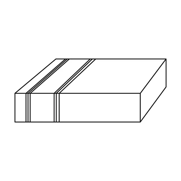 Emballage boîte cadeau sur fond blanc — Image vectorielle