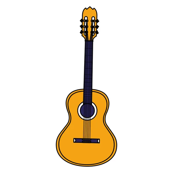 Guitar instrument musical icon — Stock Vector