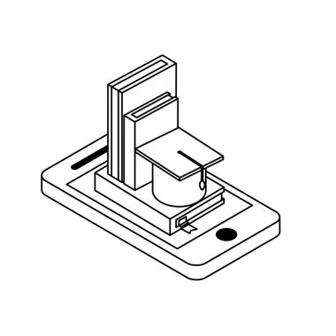 yığın ders kitapları ile smartphone