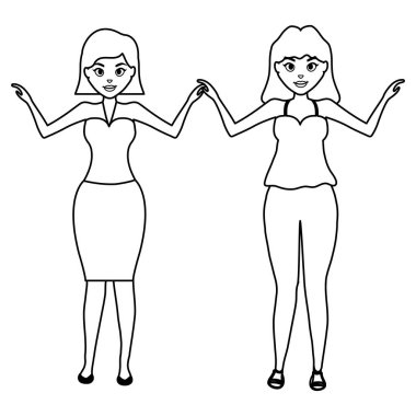 güzel ve seksi kadın karakter