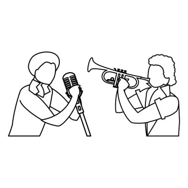 şarkıcı ve müzisyen çift karakter