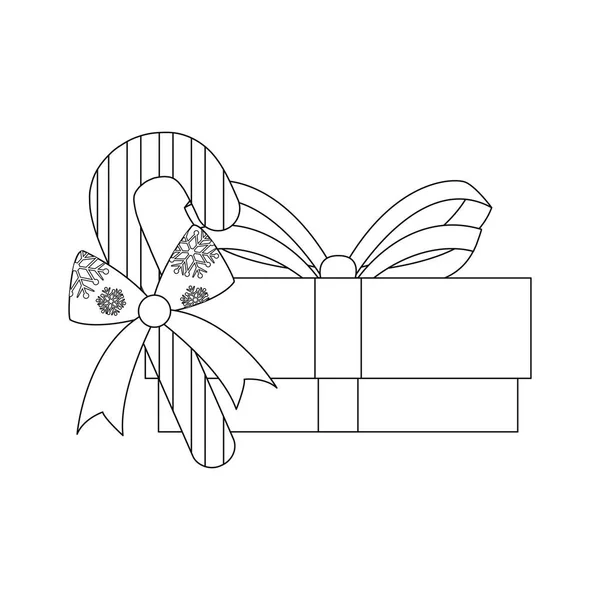 Noel hediyesi kutusu — Stok Vektör