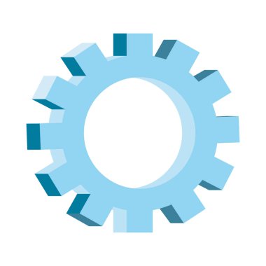 Beyaz arka plan üzerinde mekanik dişli