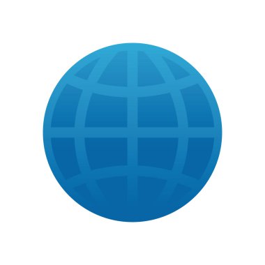 beyaz zemin üzerine mavi dünya