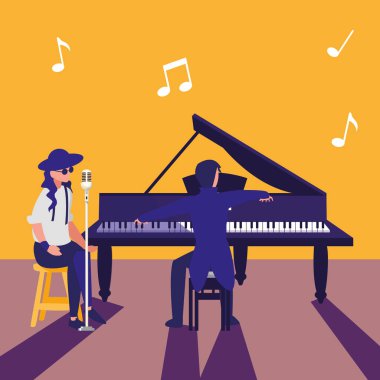 şarkıcı ve müzisyen çift karakter