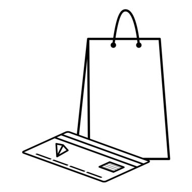 kredi kartı ile alışveriş çantası