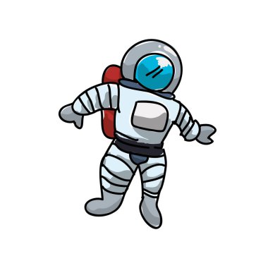 Uzay astronot karakter simgesi