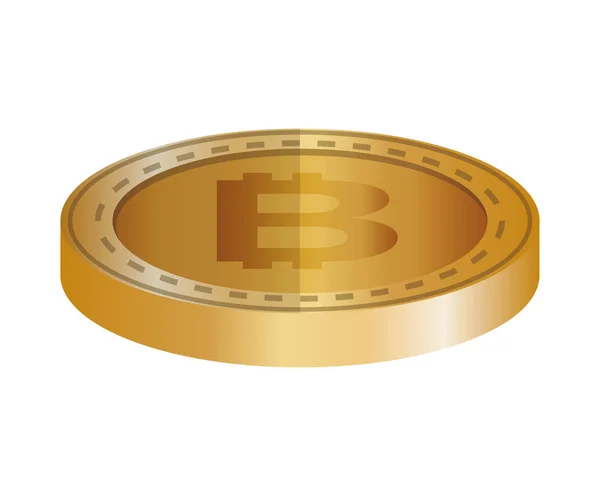 Handel elektroniczny z bitcoin — Wektor stockowy
