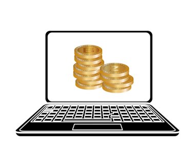 sanal para yığını ile dizüstü bilgisayar