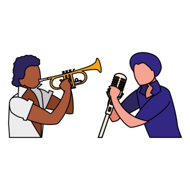 şarkıcı ve müzisyen çift karakter