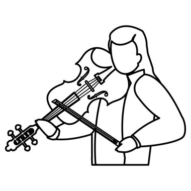 Fiddler karakteri oynayan kemancı