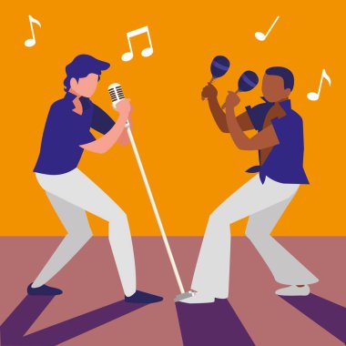 şarkıcı ve müzisyen çift karakter