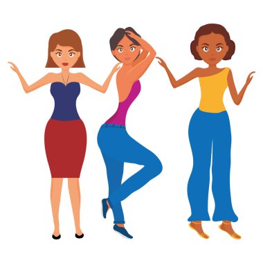 güzel ve seksi kadın karakter