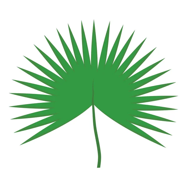 Ícone de ecologia de folhas tropicais — Vetor de Stock