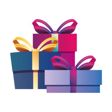 sarılmış hediye kutuları parti kutlama