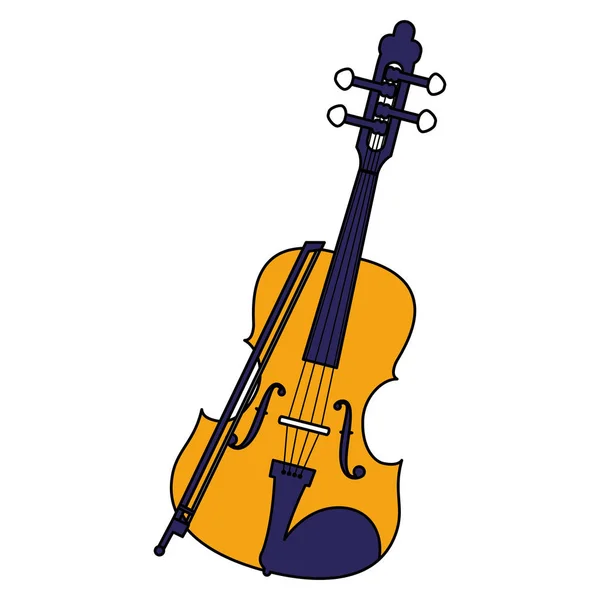 Fiddle instrument muzyczny ikona — Wektor stockowy