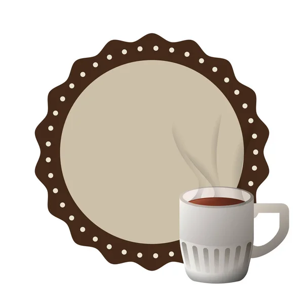 Lezzetli Kahve içecek simgesi — Stok Vektör