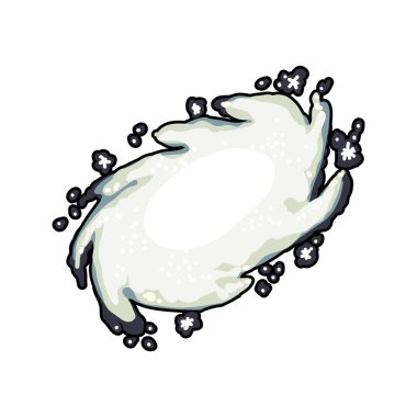 boşluk bulutsu izole simgesi