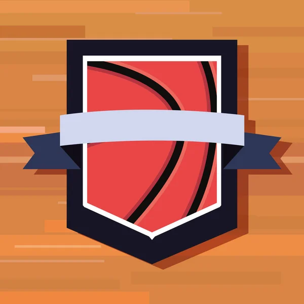 Baloncesto deporte diseño — Vector de stock